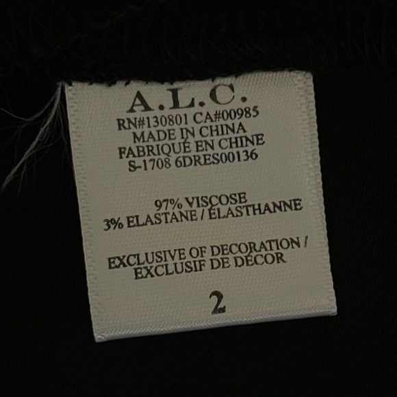 A.L.C. Grommet Laced Asymmetrical Neckline Dress - NWT - Picture 9 of 10